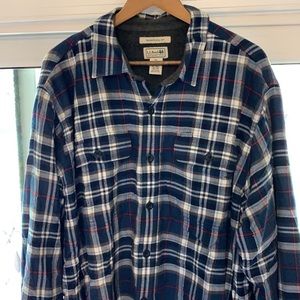 LL Bean Fleece Lined Flannel